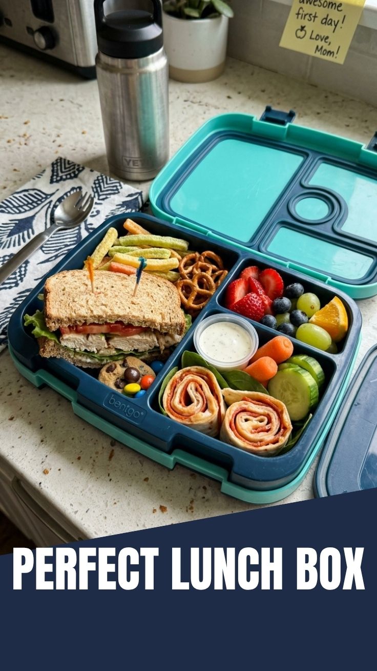 Various back to school lunch box ideas showcasing colorful and healthy food