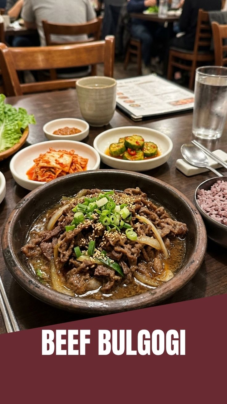 A vibrant dish of marinated beef bulgogi stir-fried with vegetables.