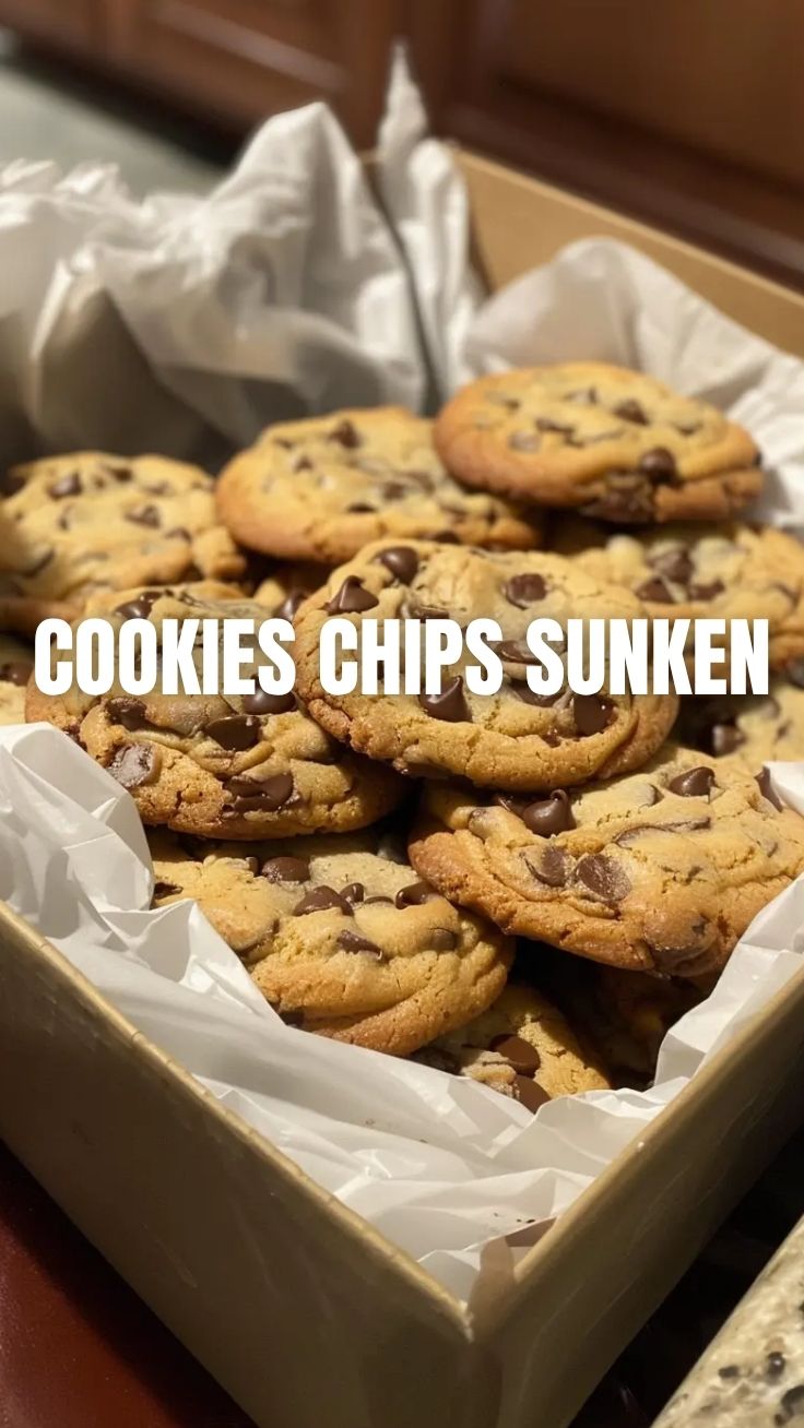 Freshly baked chocolate chip cookies stacked on a cooling rack.
