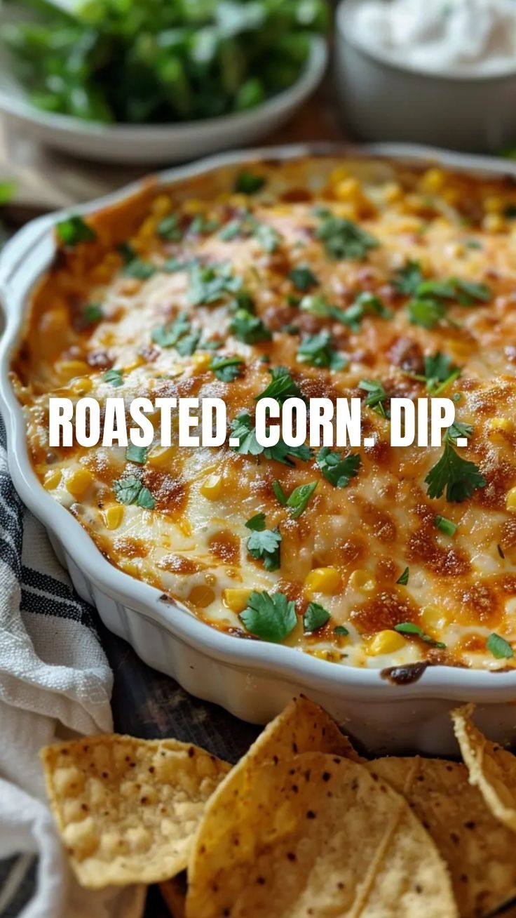 Vibrant Corn Dip with Fresh Cilantro Garnish