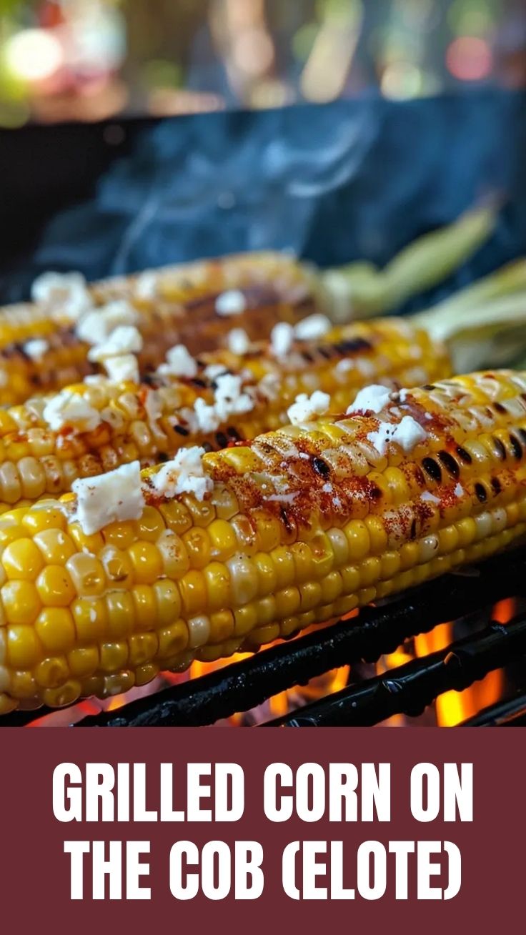 Close-up of grilled corn on the cob (Elote) with cheese and sauce