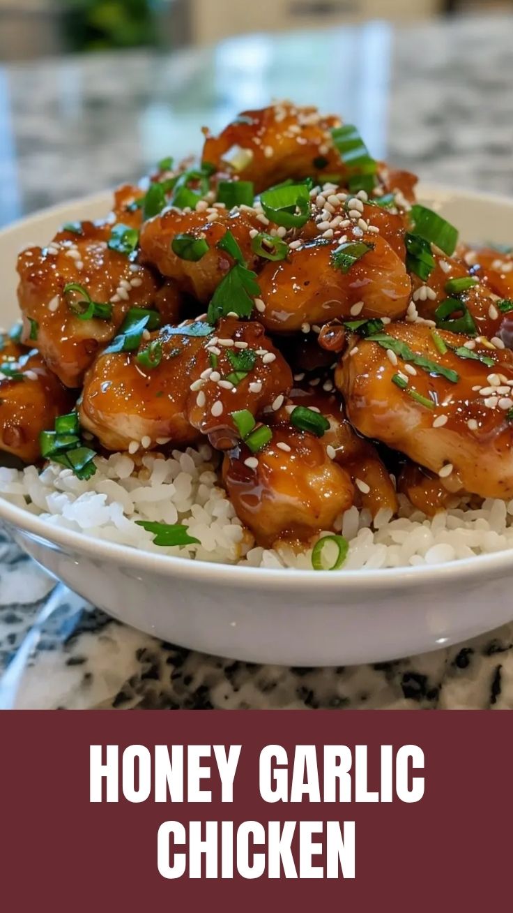 A close-up of glossy honey garlic chicken drumsticks garnished with fresh parsley