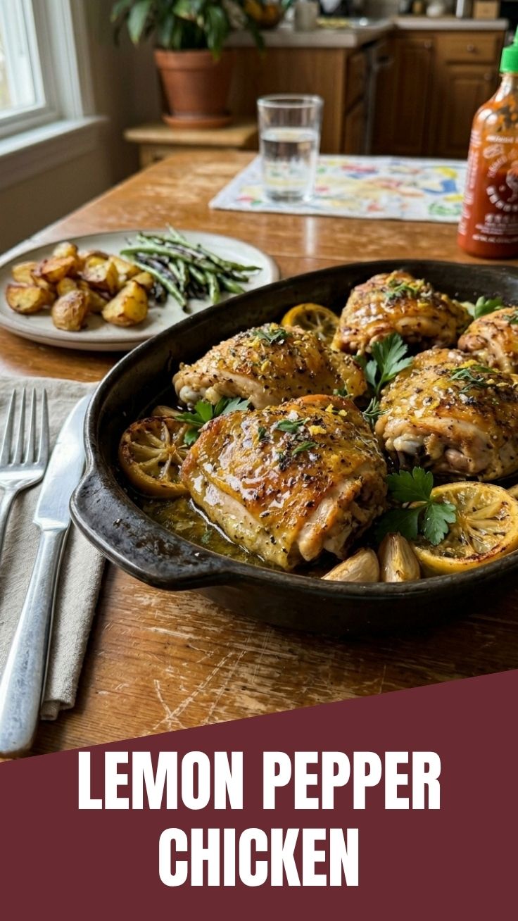 Delicious lemon pepper chicken dish, perfectly seasoned