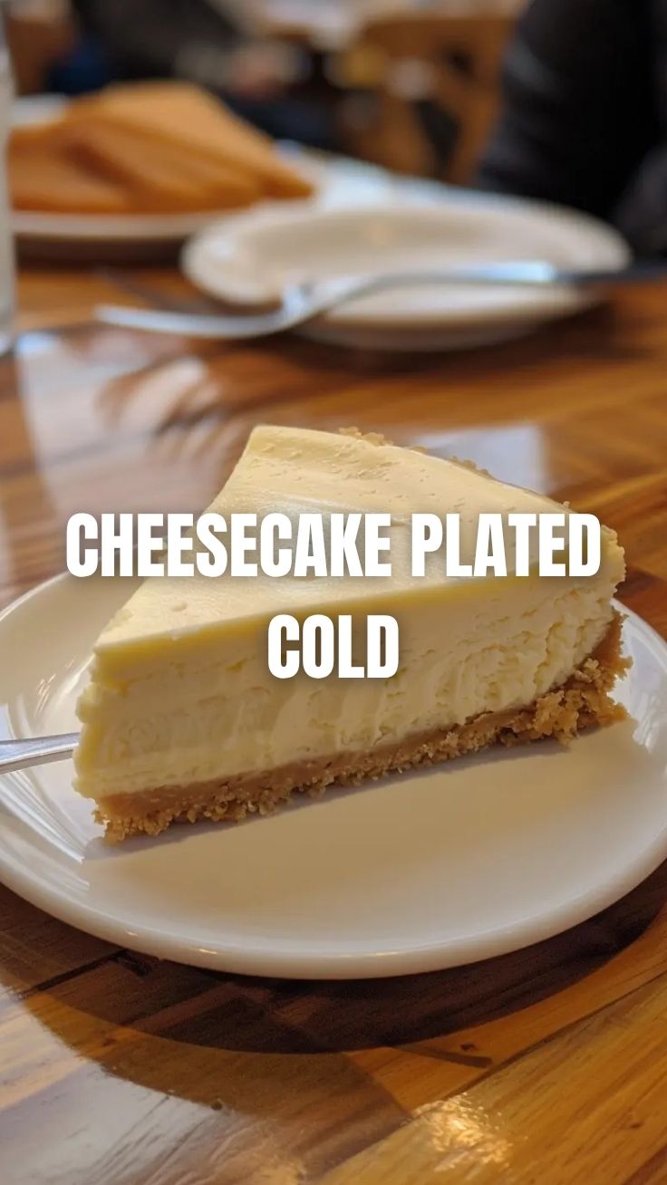 A whole New York cheesecake with a golden-brown crust and smooth, creamy top.