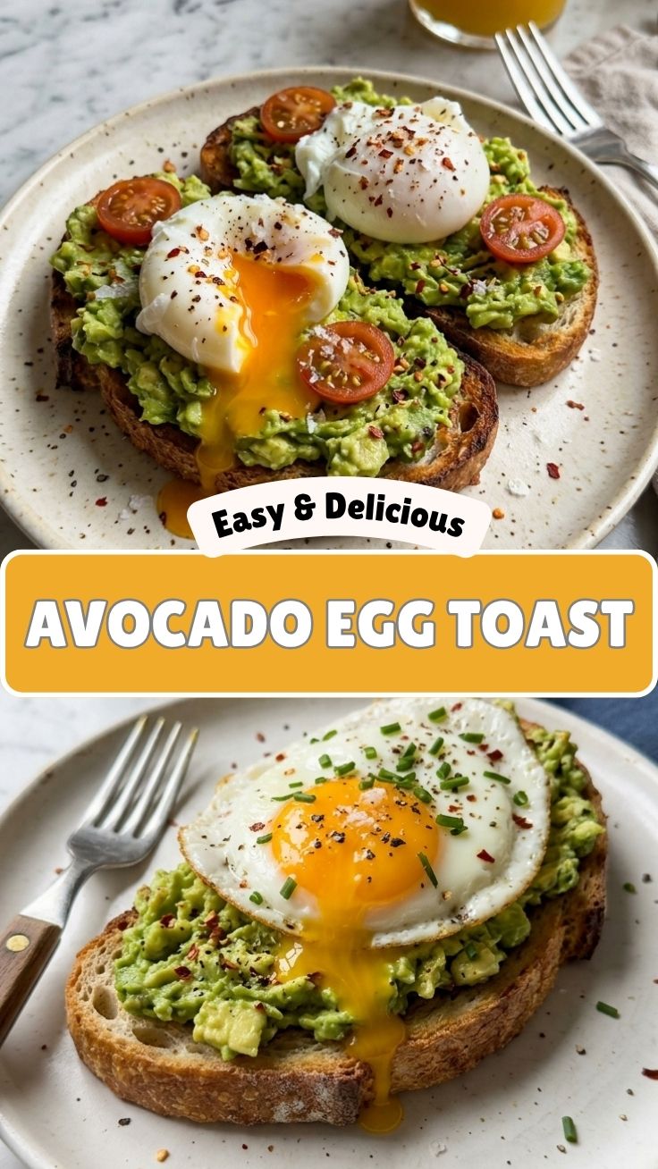 High protein avocado egg toast topped with fresh herbs