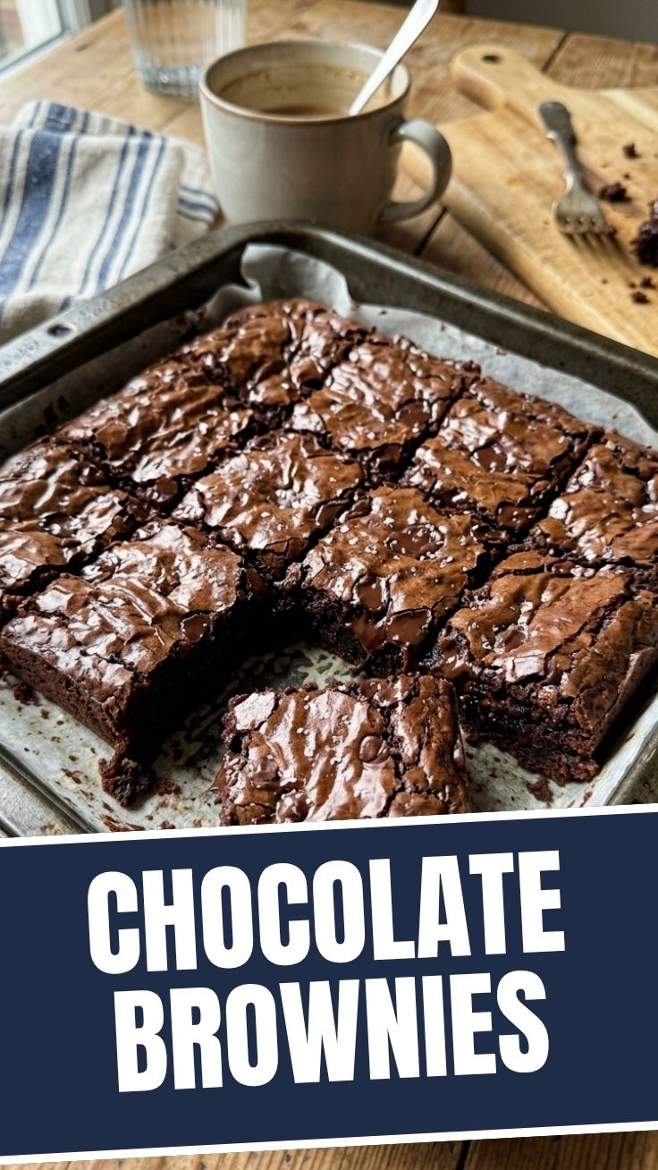 A platter of delicious chocolate brownies with a rich, fudgy texture.
