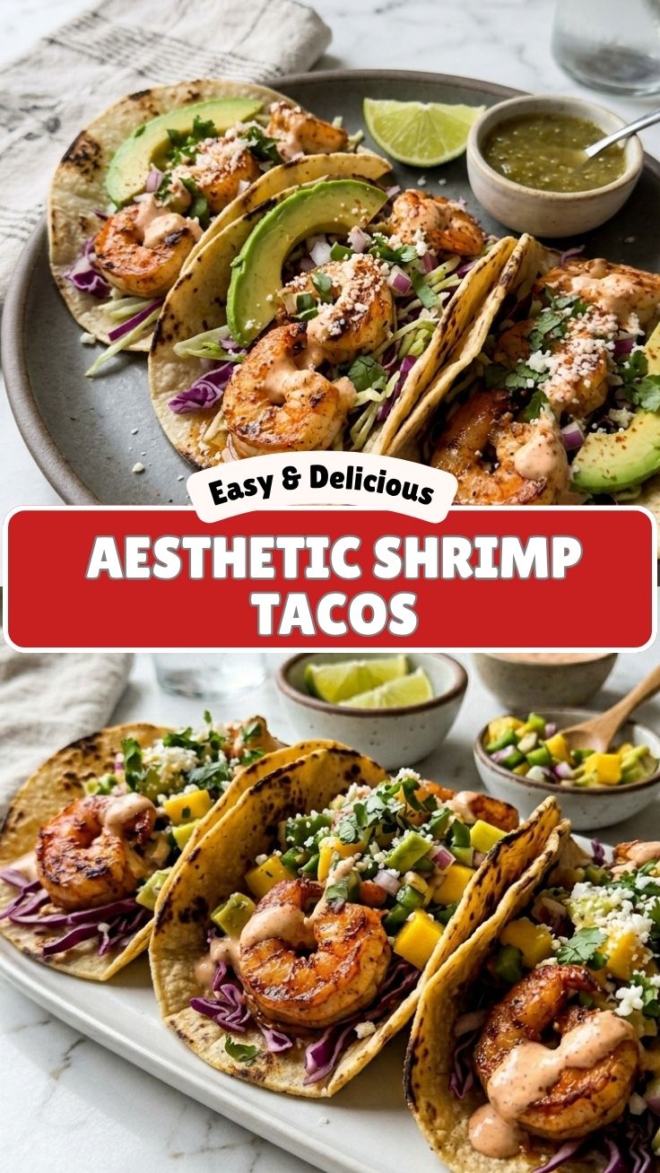 High protein shrimp tacos topped with fresh cilantro and lime.