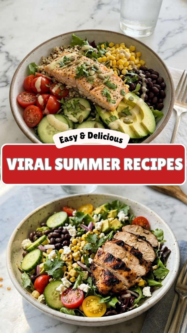 A vibrant collection of high protein summer recipes for healthy eating