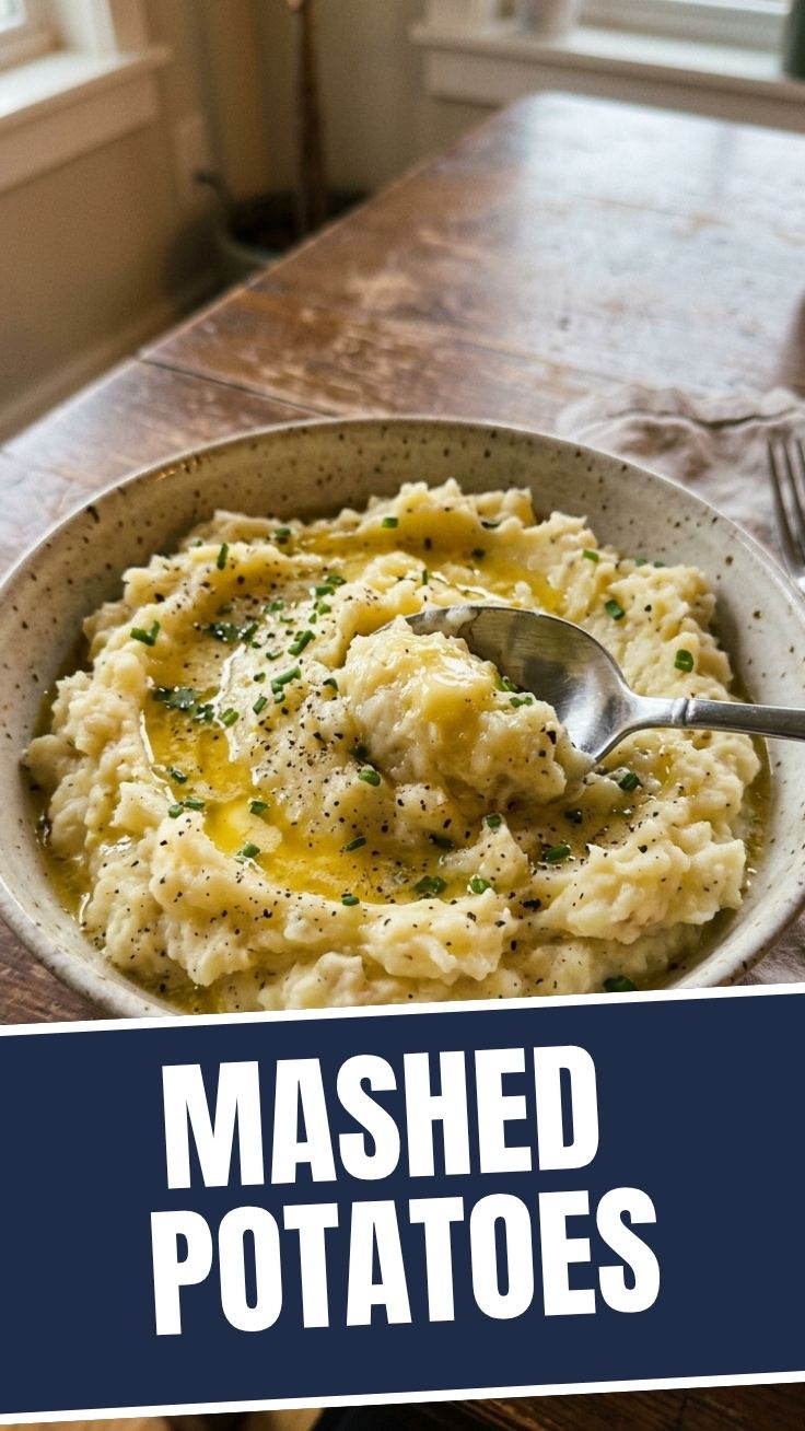 A bowl of perfectly fluffed mashed potatoes, ready to serve.
