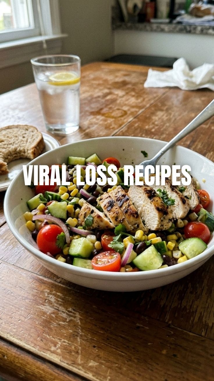 Collection of vibrant summer weight loss recipes displayed on a light background