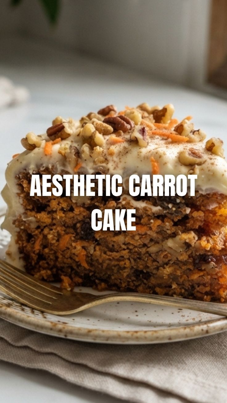 A freshly baked carrot cake with cream cheese frosting.
