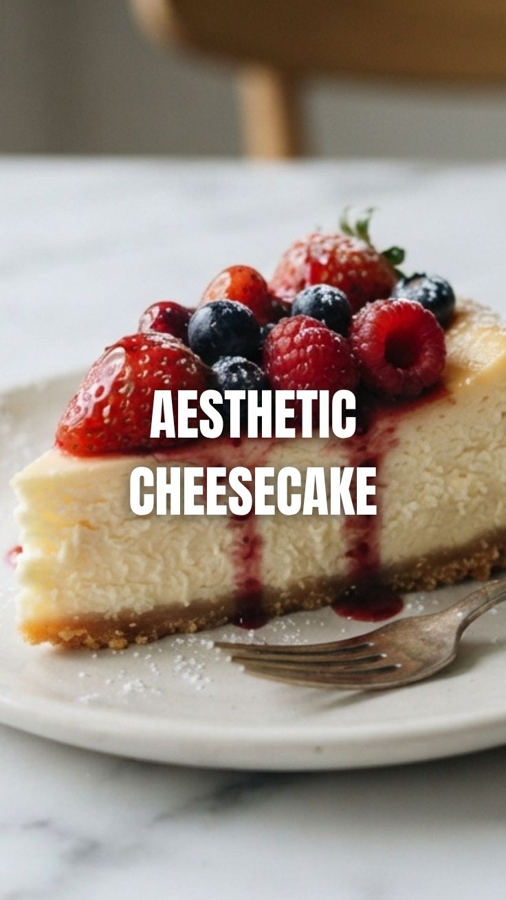 A delectable cheesecake with a smooth, creamy texture