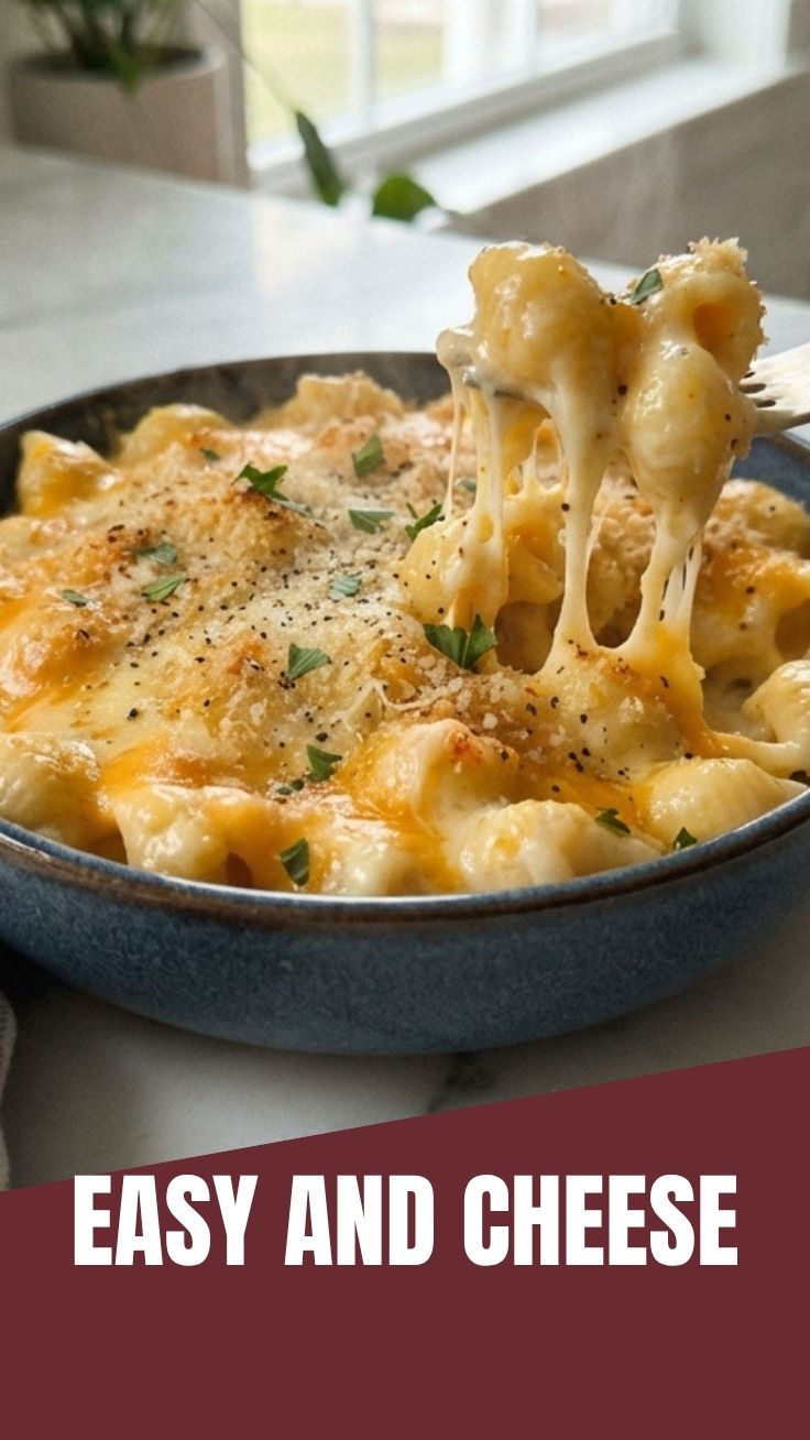 A serving of rich, creamy mac and cheese in a bowl