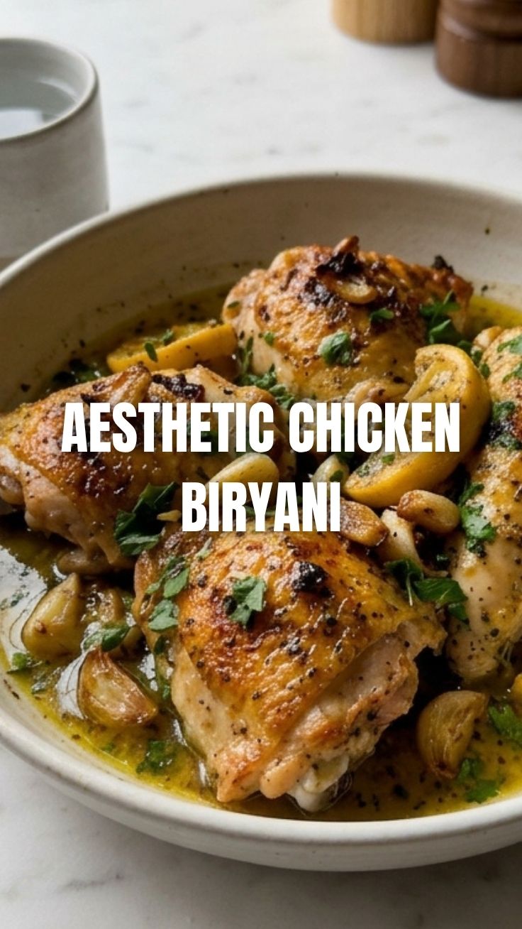 A serving of aromatic chicken biryani with long grain basmati rice and tender chicken pieces.