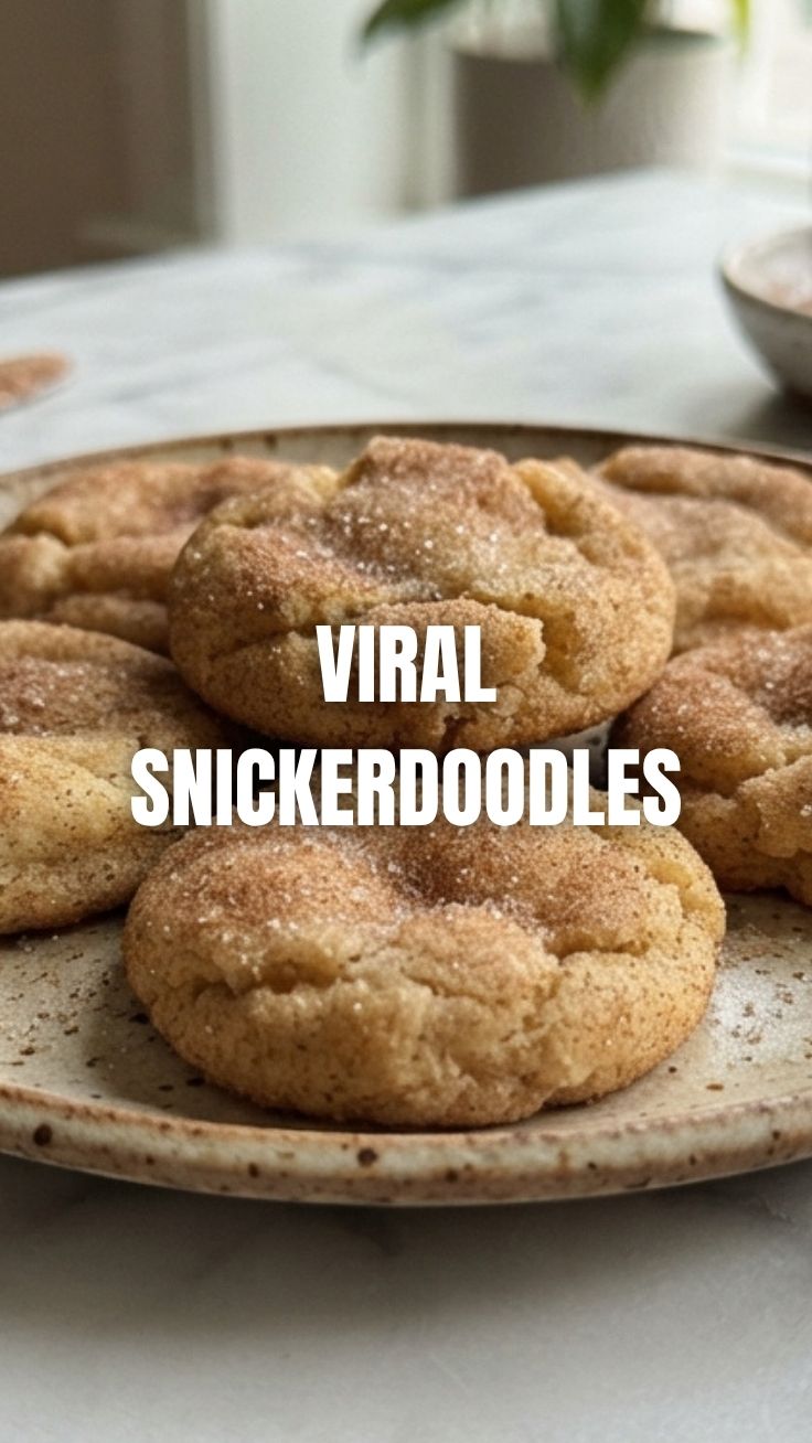 A pile of delicious snickerdoodles with cinnamon sugar