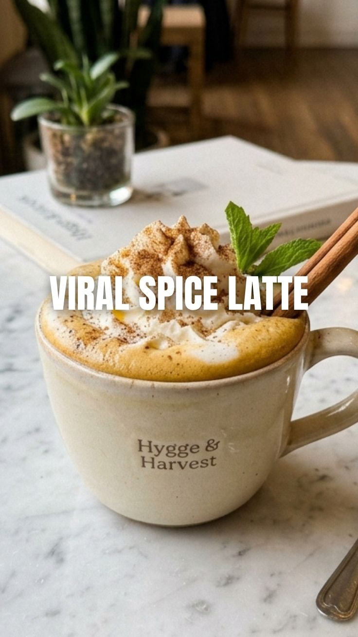 A cozy pumpkin spice latte topped with whipped cream, perfect for fall.